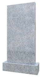 Памятник из серого гранита прямой